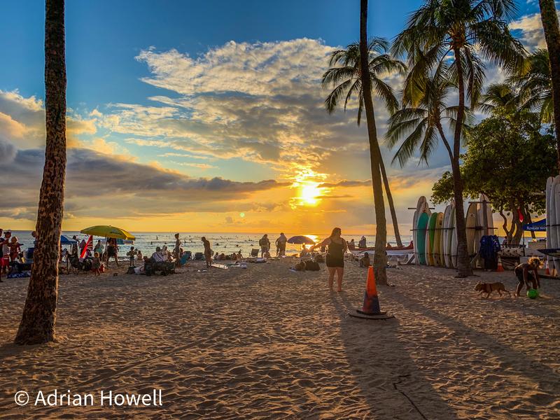 Sunset At Waikiki